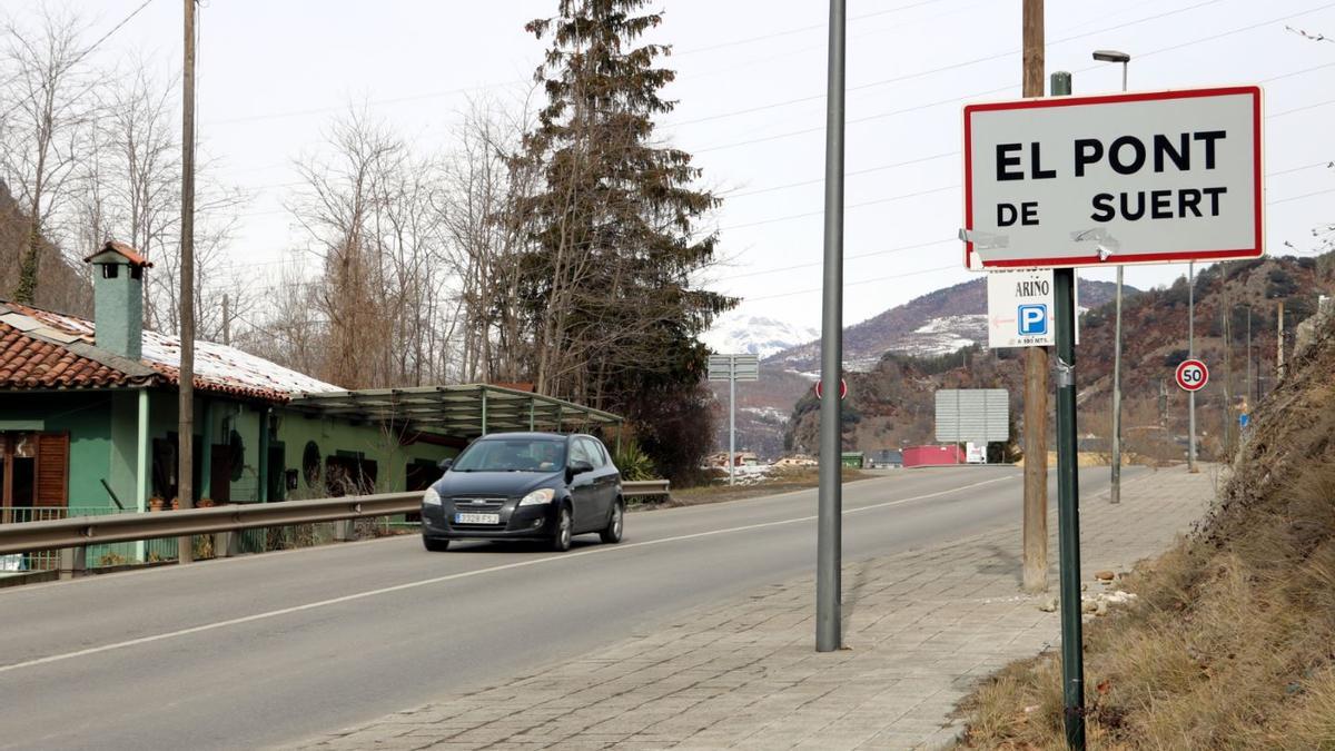 Imatge de l&#039;entrada a el Pont de Suert del 14 de febrer del 2018