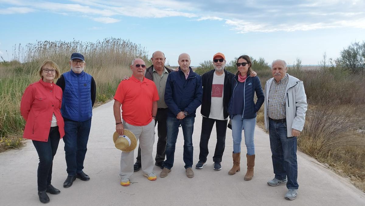 Visita de Miguel Polo al Sendero Azul hace un par de años.