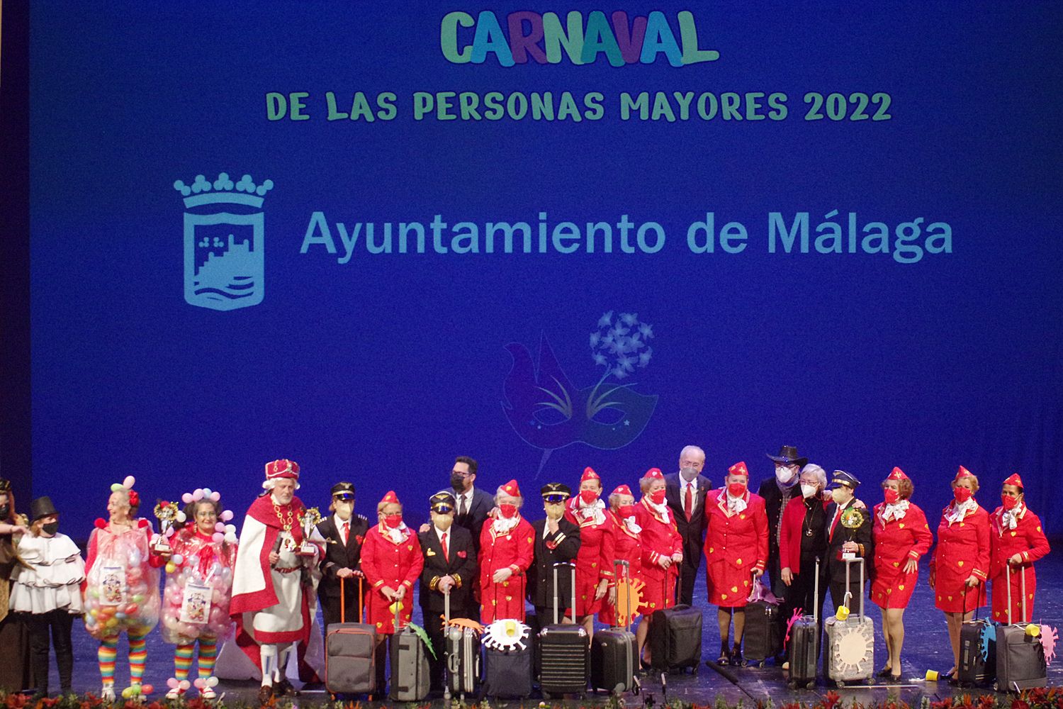 Así ha sido la Gala del Mayor del Carnaval de Málaga 2022 en el Cervantes