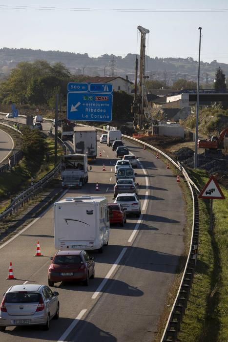 Retenciones en la Y por las obras del enlace con la PEPA