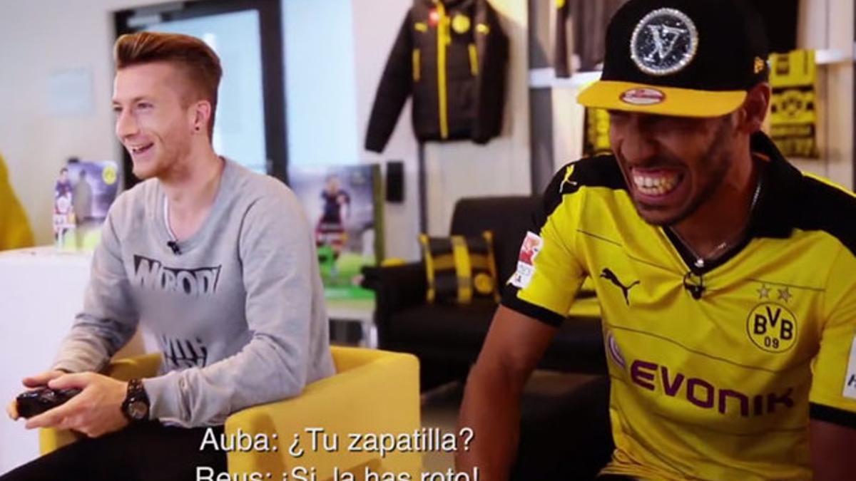 Reus y Aubameyang se lo pasaron en grande