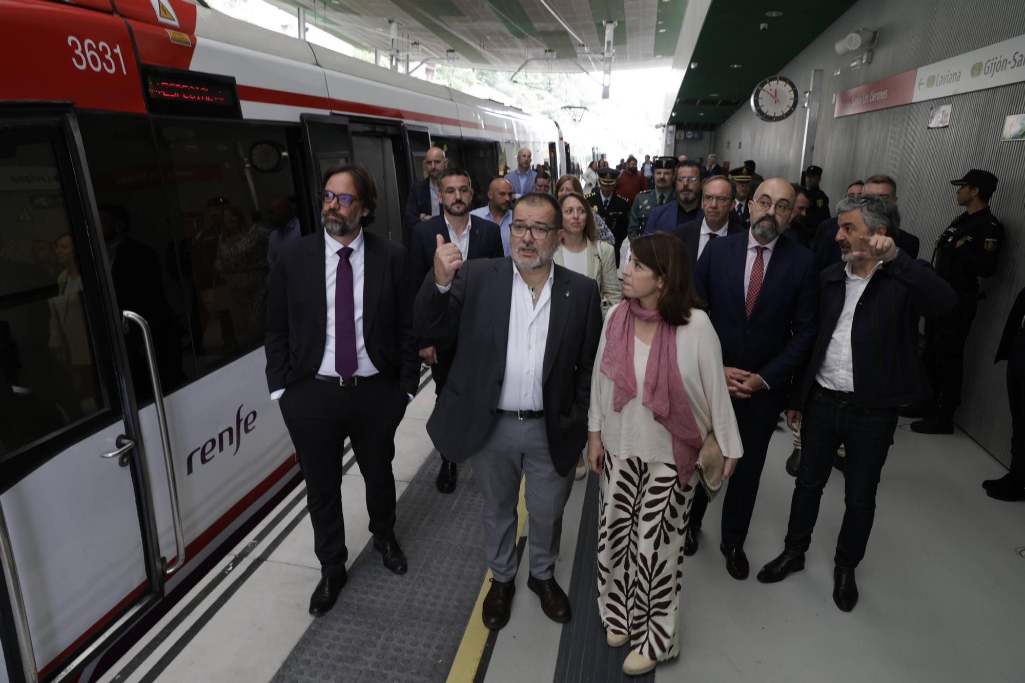 Así fue la inauguración del soterramiento de Langreo