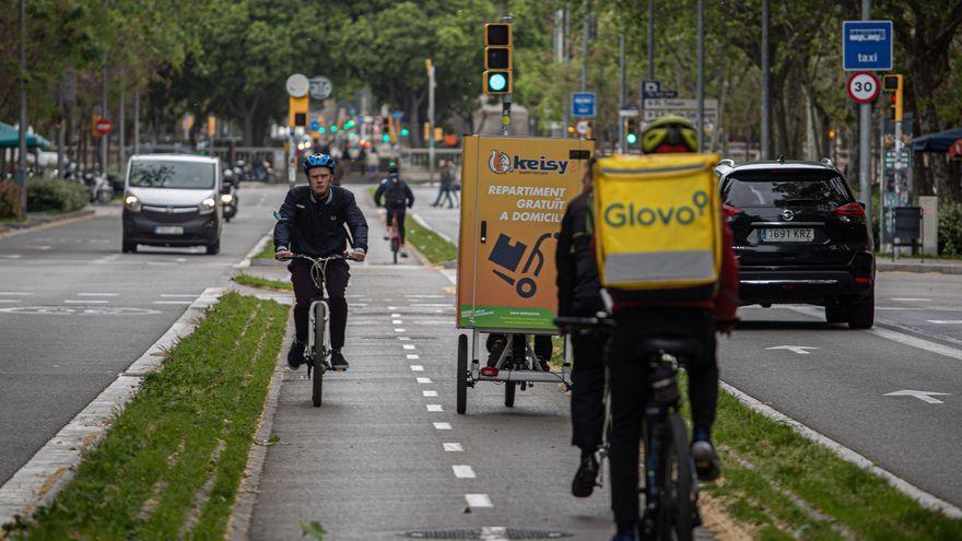 El carril bici de paseo de Sant Joan.