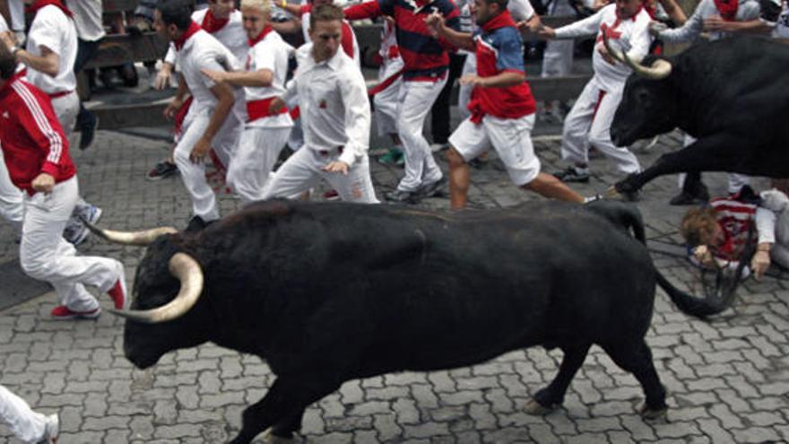 El séptimo y penúltimo encierro, el más rápido de las fiestas