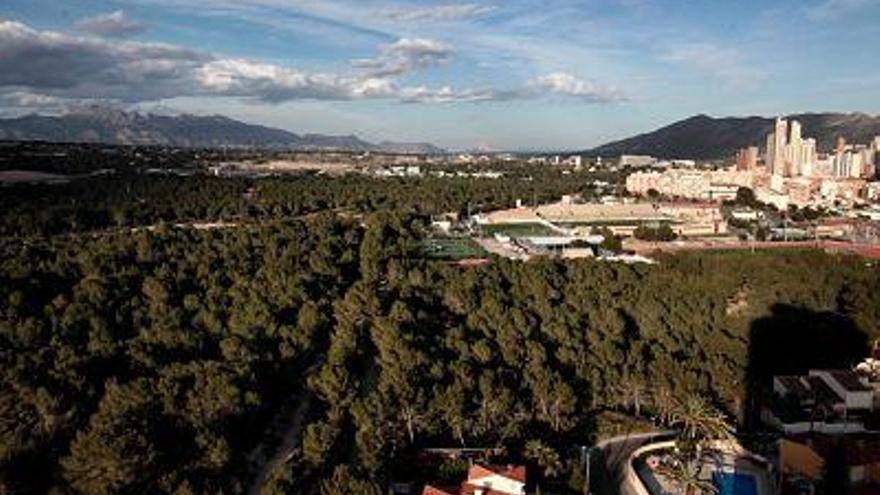 Partida de El Moralet, uno de las zonas verdes de Benidorm