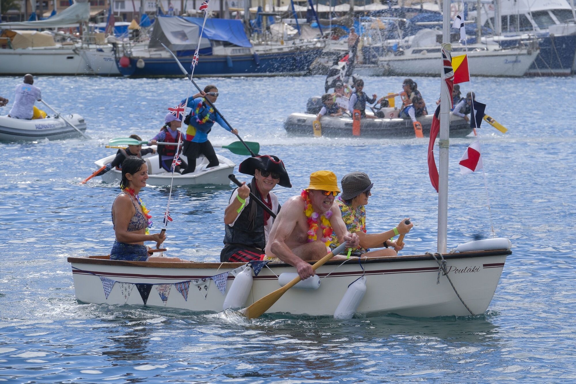 Carrera de dinghies en el muelle Deportivo 2025