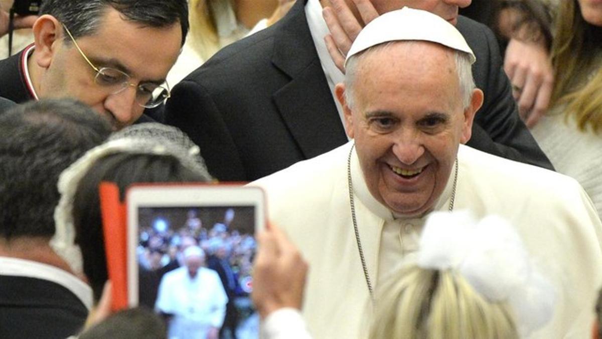 El papa Francisco, en una audiencia pública en el Vaticano, la semana pasada.