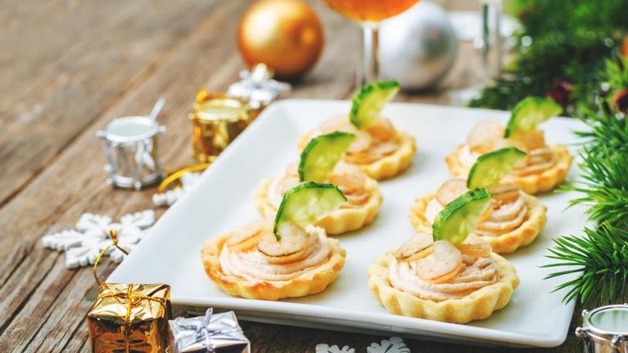 Canapés para Navidad.