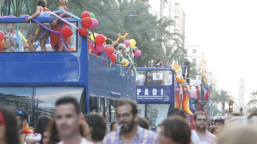 Manifestación del Orgullo LGTBI en Alicante en 2018.