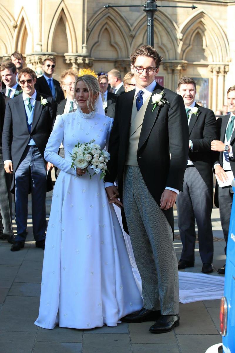 Ellie Goulding y Caspar Jopling el día de su boda