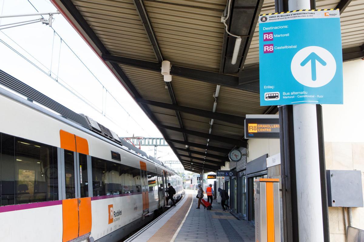La estación de Rubí, de la R8.