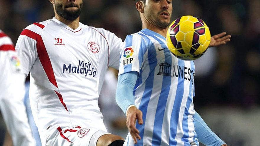 Iborra y Javi Guerra, en un duelo de hace dos temporadas.