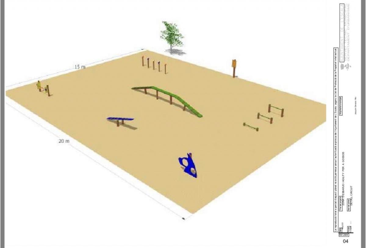 El nou recinte per a gossos del Camp dels Pilans.