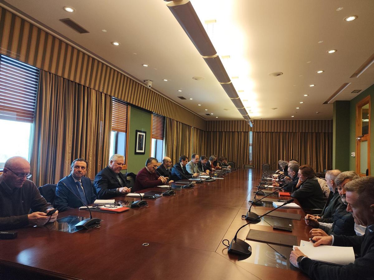 Reunión del Consejo Asesor del Puerto Pesquero, esta mañana.