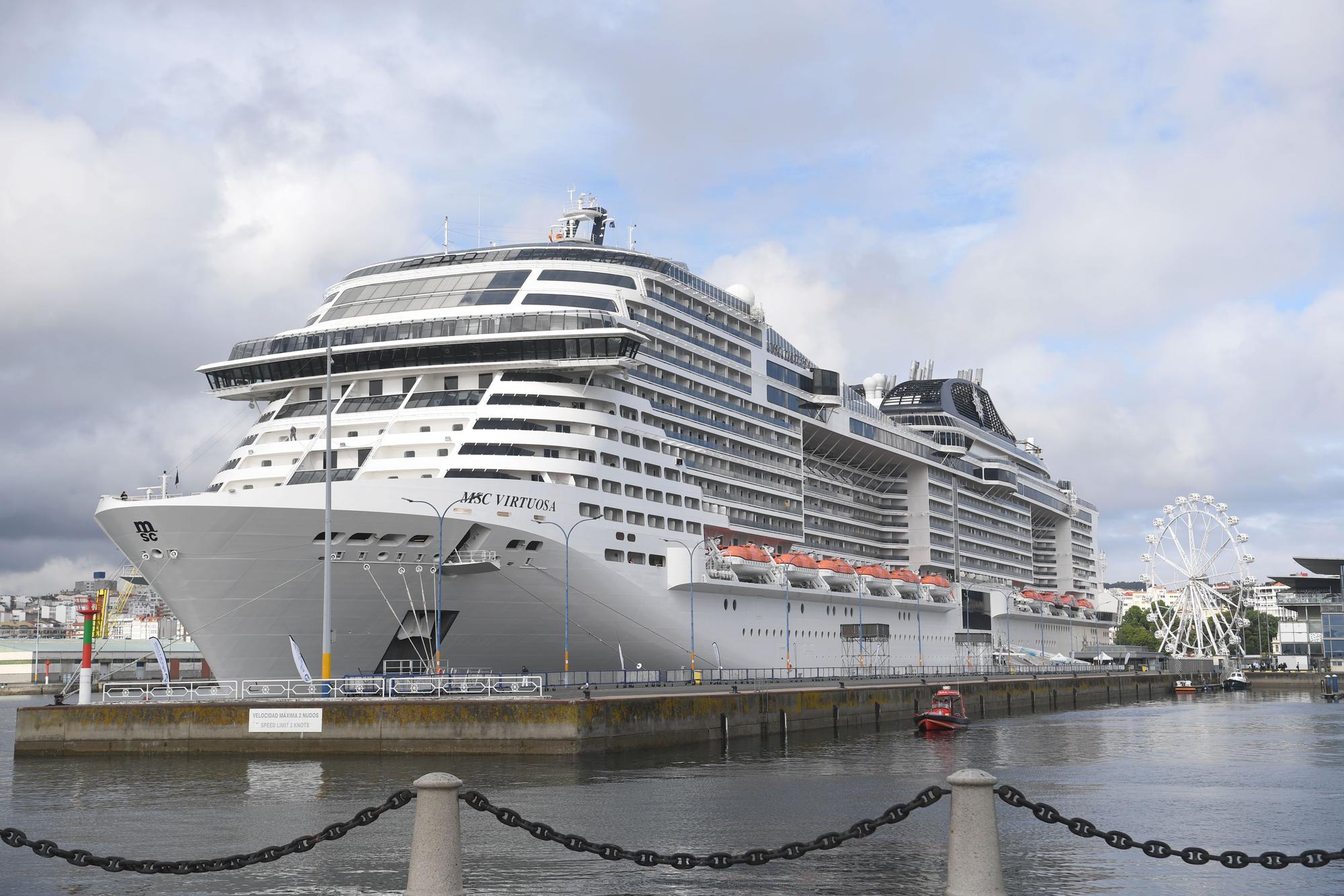 A Coruña, primera escala del MSC Virtuosa