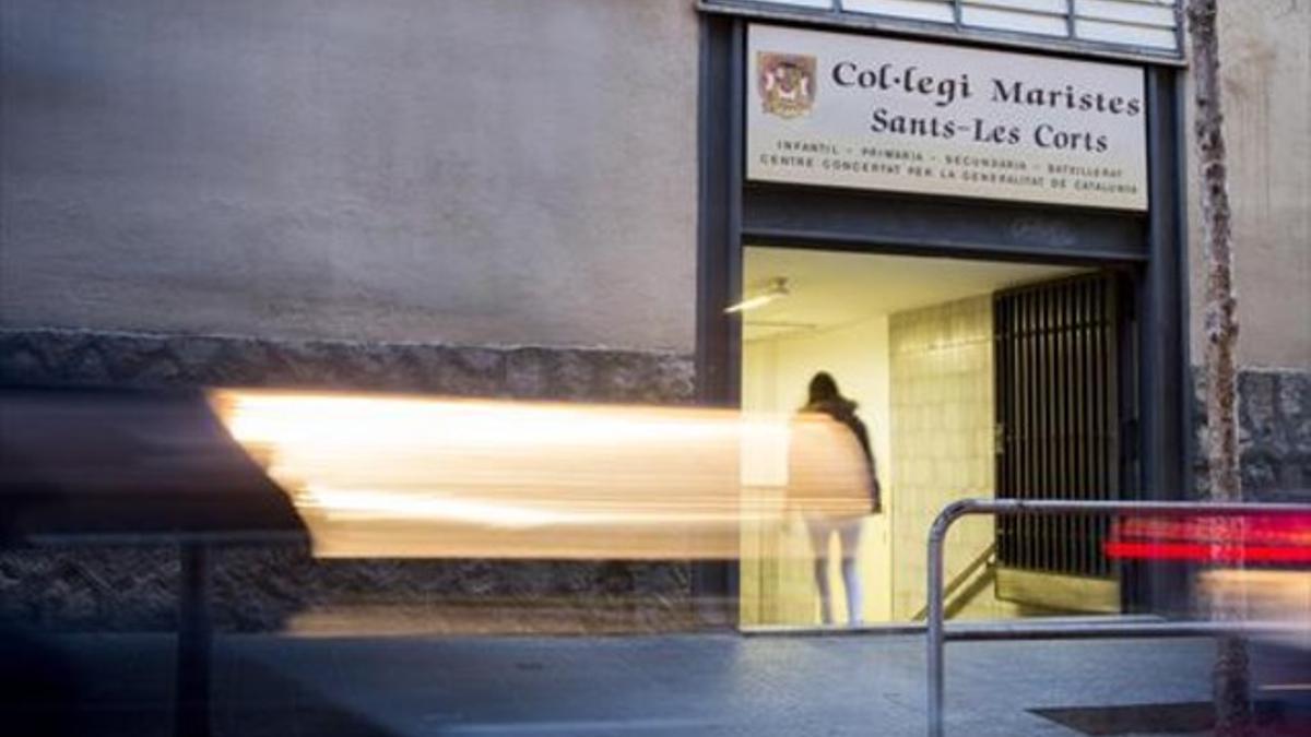 Entrada del colegio de los Maristas de Sants-Les Corts.