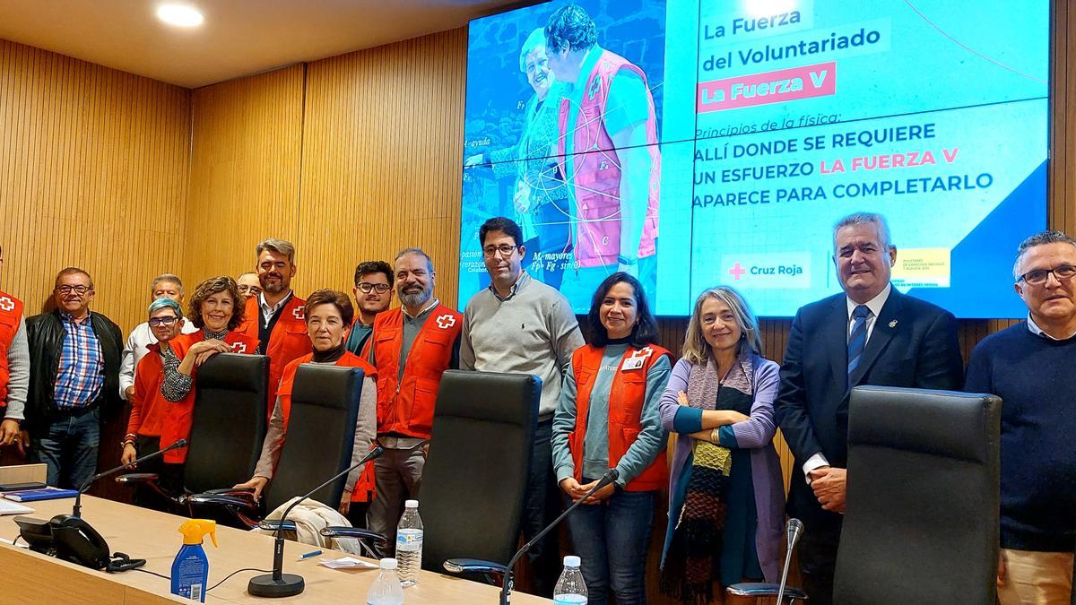 Acto de homenaje a los voluntarios de Cruz Roja en Córdoba.