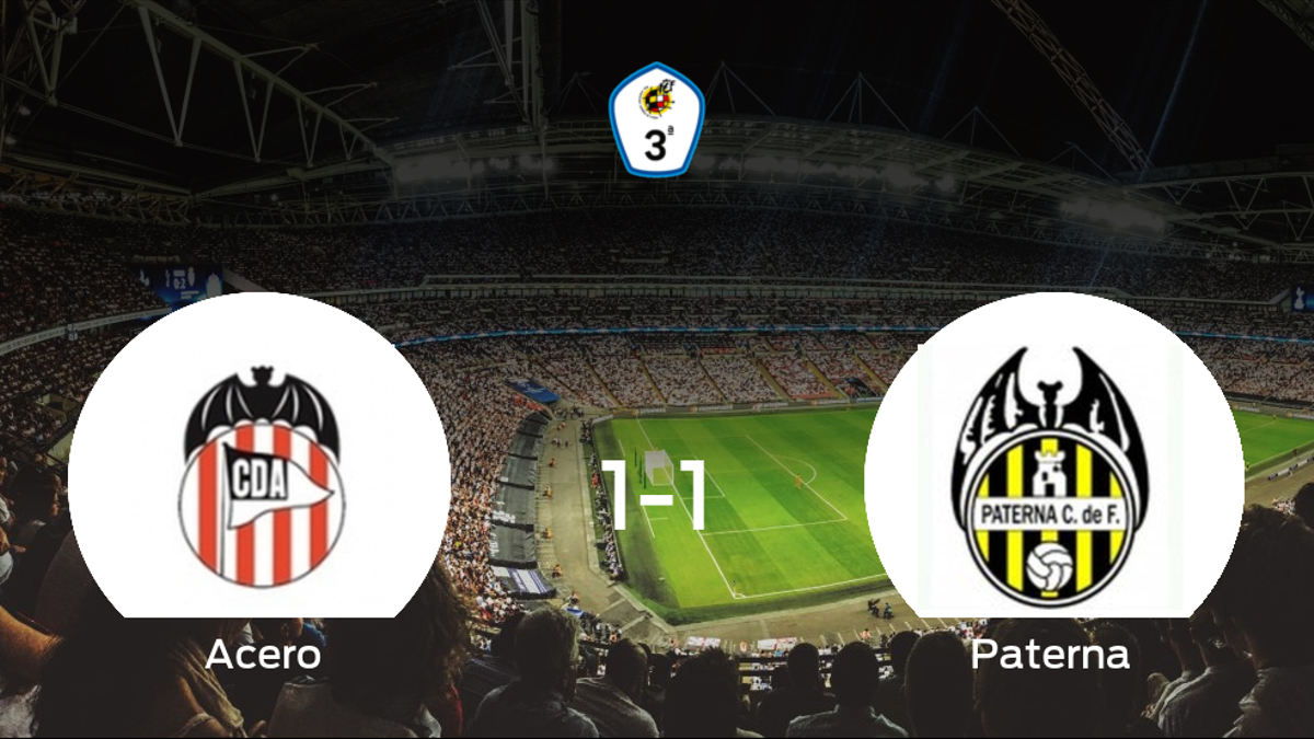 El Acero salva un punto frente al Paterna (1-1)