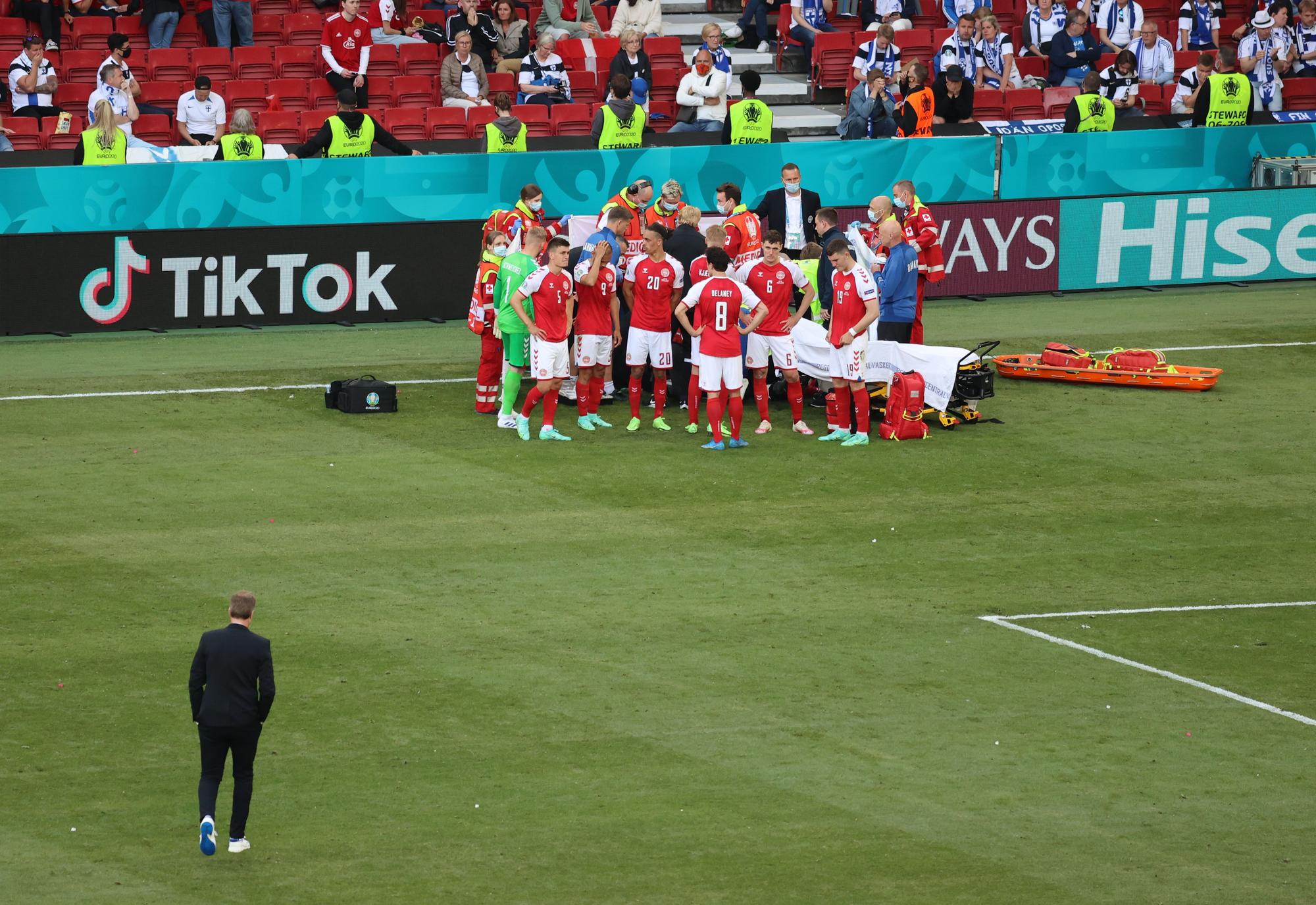 Conmoción en la Eurocopa: así se ha Dinamarca-Finlandia tras el desvanecimiento de Eriksen