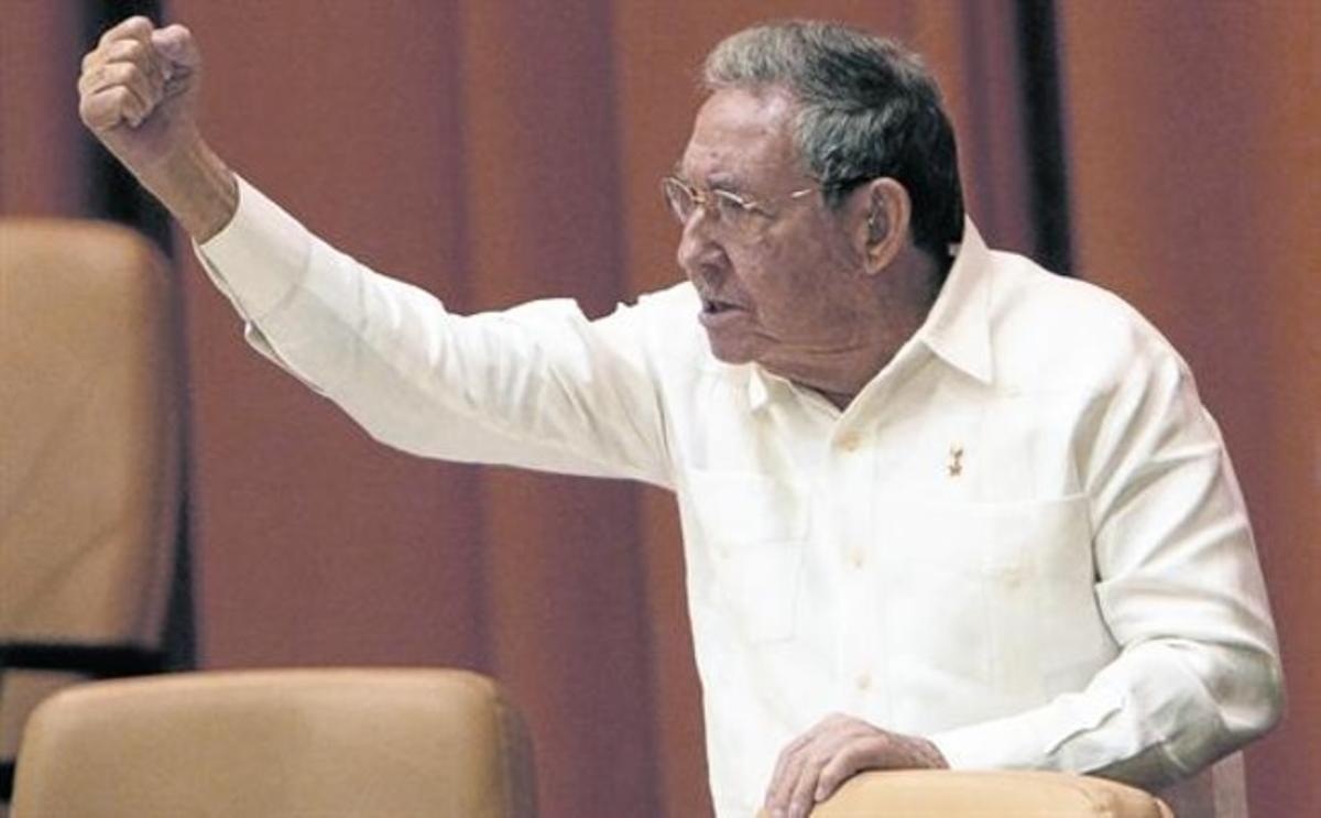 El presidente Raúl Castro, ayer en la Asamblea cubana, en La Habana.
