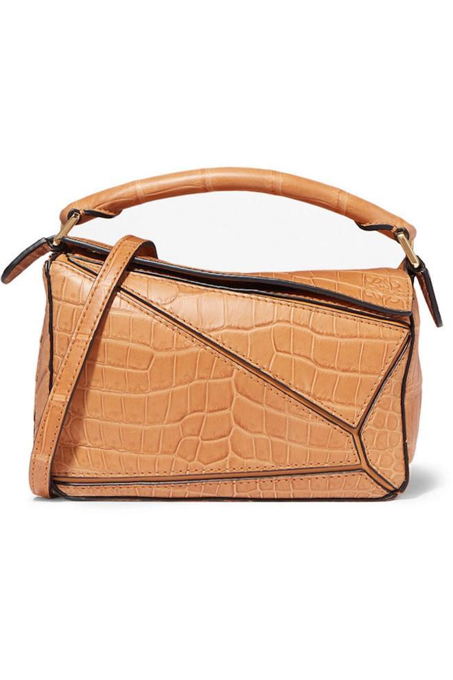 Bolso puzzle en piel coco, de Loewe