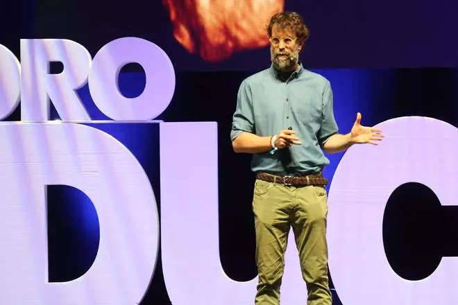 Rafa Guerrero durante su ponencia en el VII Foro de Educación
