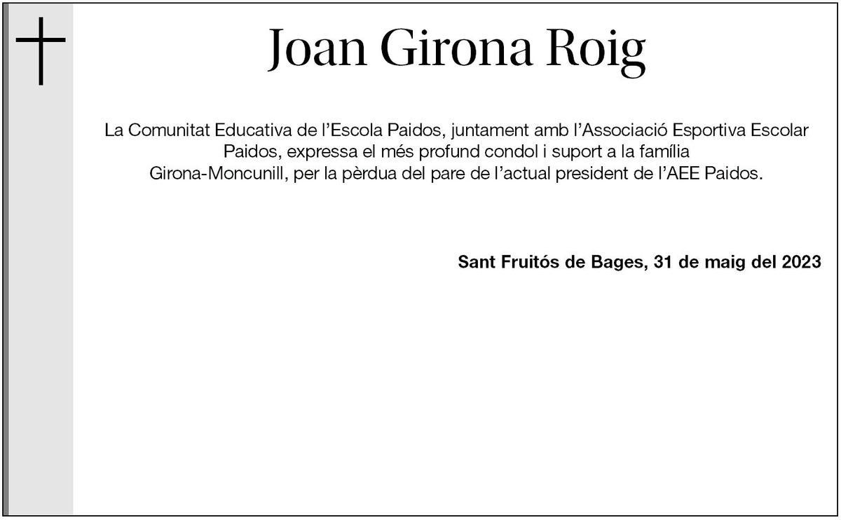 JOAN GIRONA ROIG