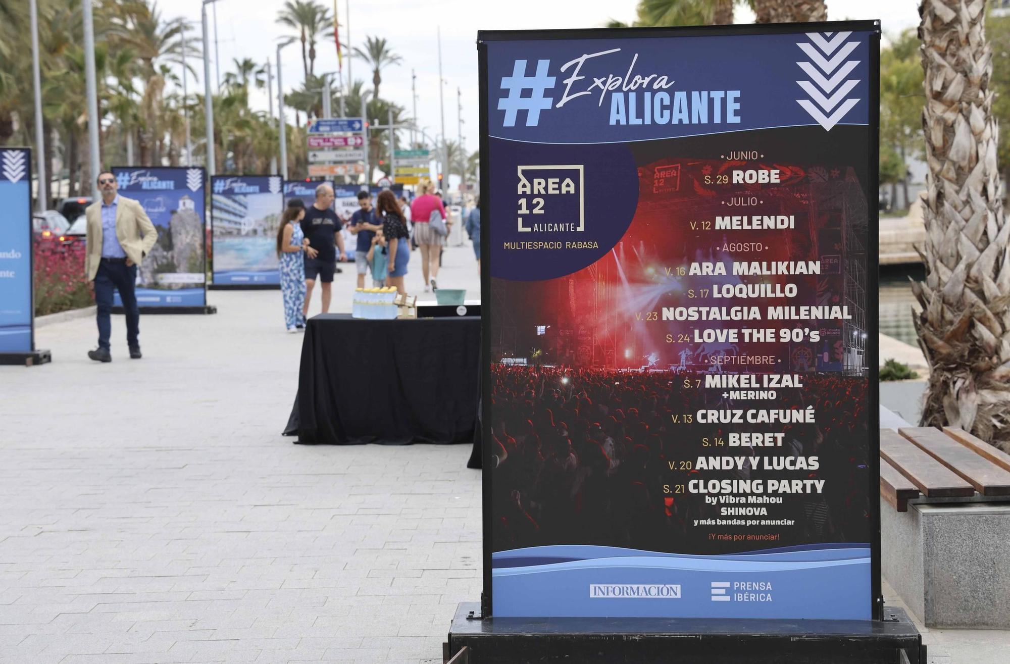 &quot;Alicante explora&quot; se expone en el Paseo de los Mártires de la Libertad