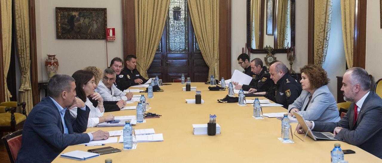 Reunión de la Junta de Seguridad Local de A Coruña.