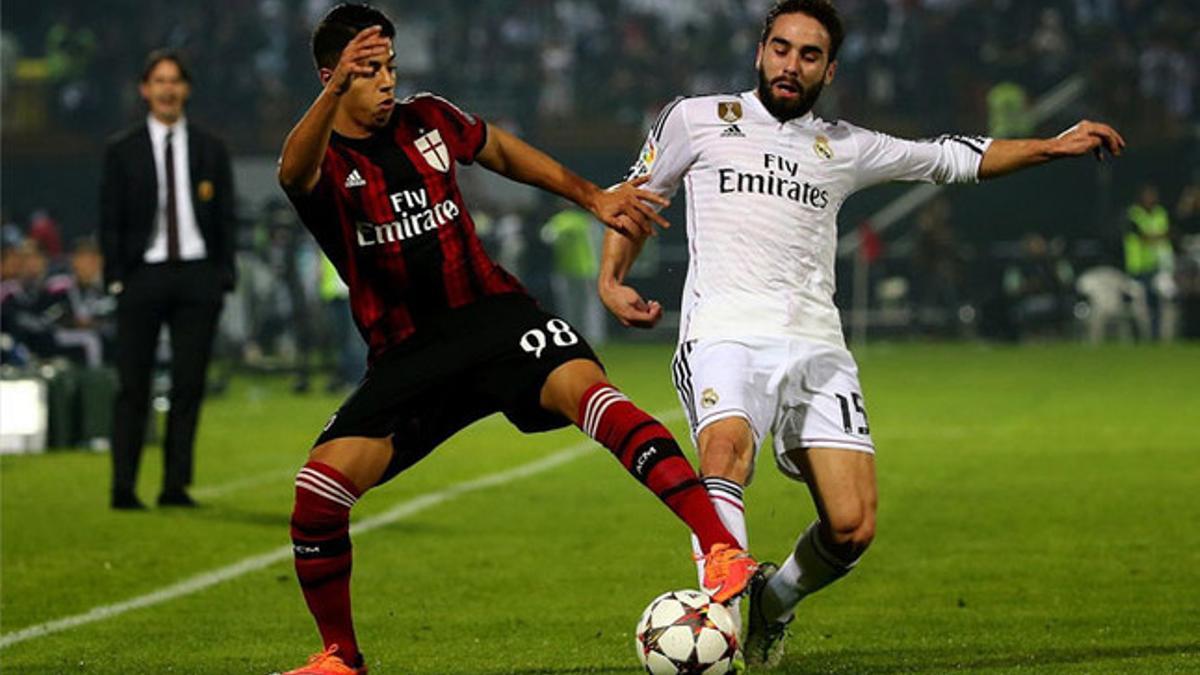 Mastour disputó el amistoso Milan-Madrid de finales de 2014 en Dubai