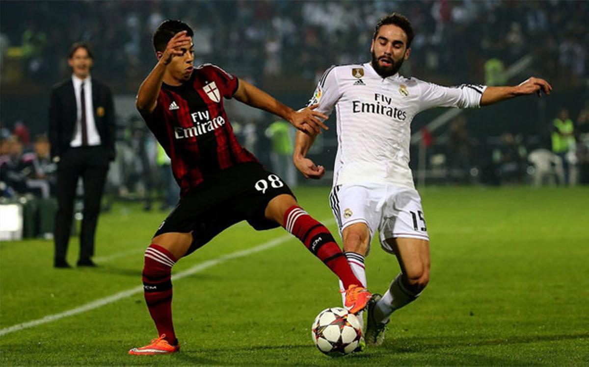 Mastour disputó el amistoso Milan-Madrid de finales de 2014 en Dubai
