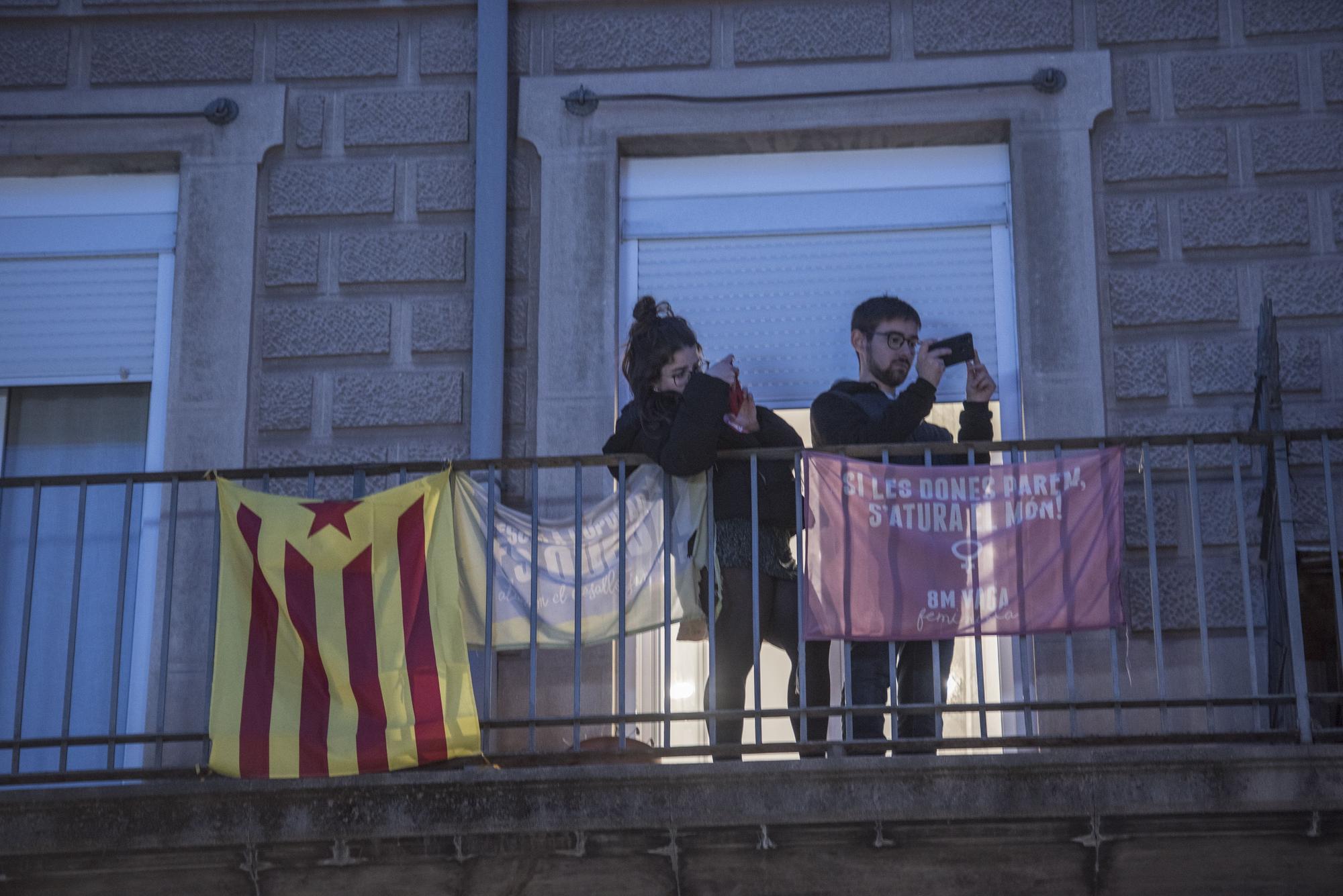 Manifestació a Manresa en defensa de l'escola en català