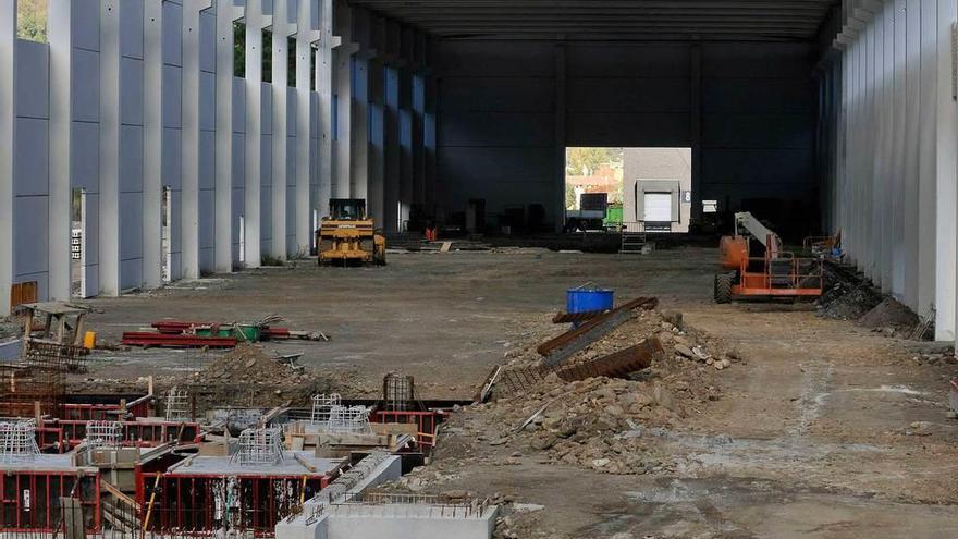 Obras de la nueva nave de Asla, en el polígono de Villallana.