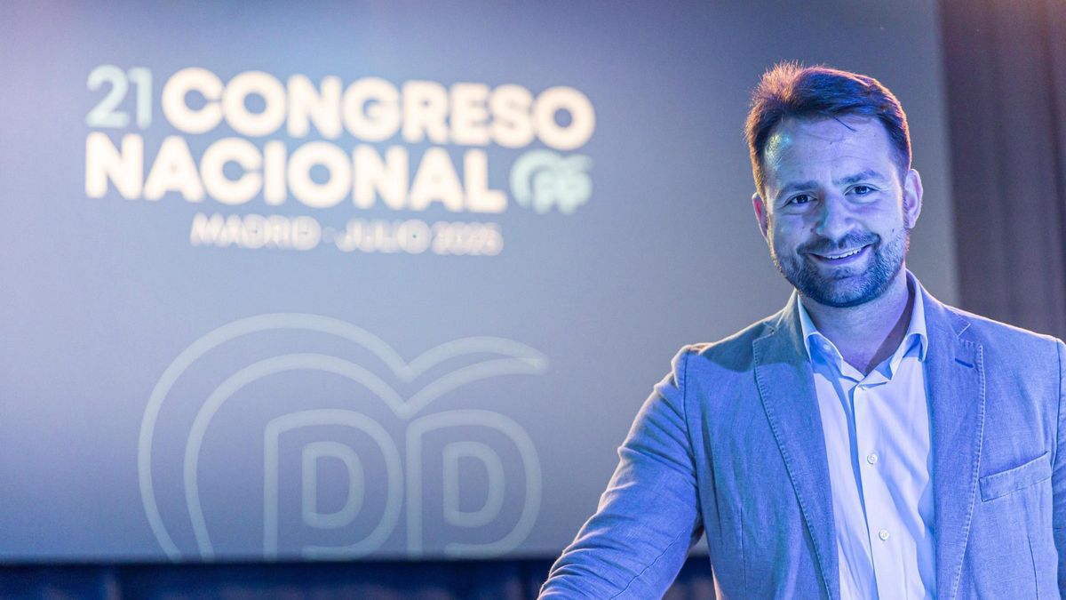 Álvaro Queipo, en el congreso del PP.
