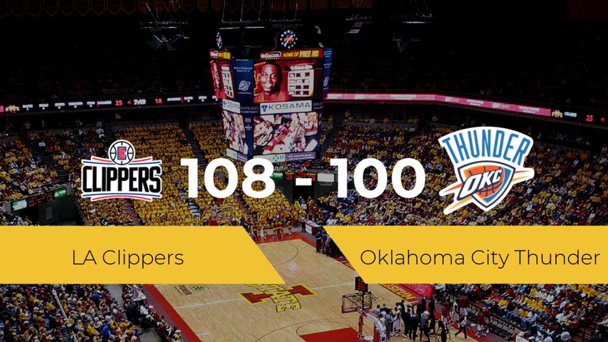 LA Clippers consigue la victoria frente a Oklahoma City Thunder por 108-100