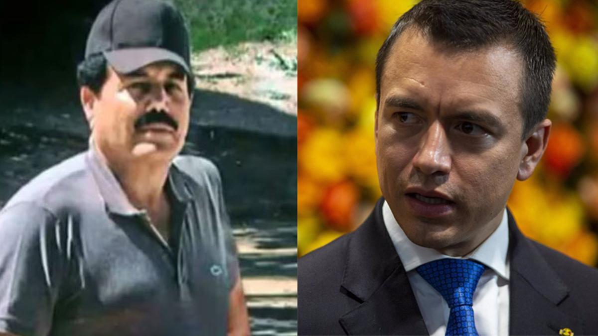 El narcotraficante 'Mayo' Zambada y el presidente ecuatoriano Daniel Noboa.