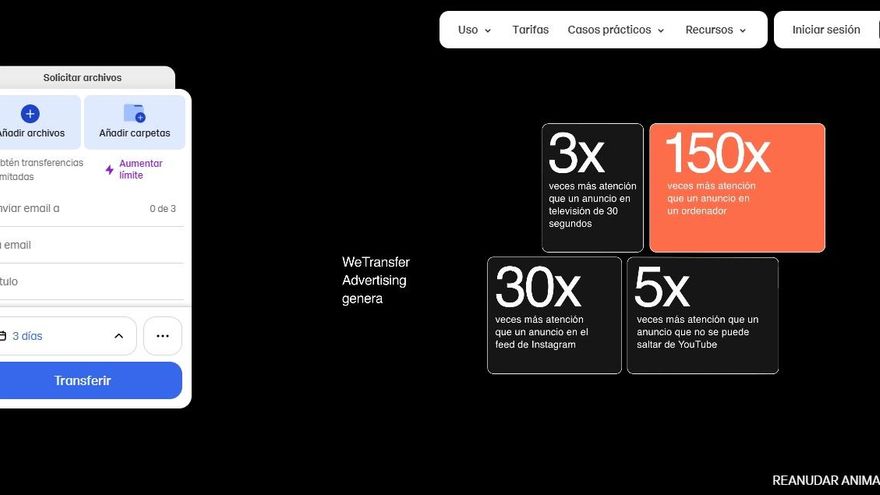WeTransfer explotará los documentos, imágenes y vídeos de los usuarios para entrenar su IA