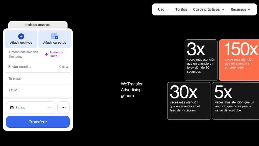 WeTransfer prevé utilizar tus datos para entrenar su IA.