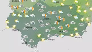 Una DANA trae lluvias y tormentas a Andalucía este sábado según Aemet