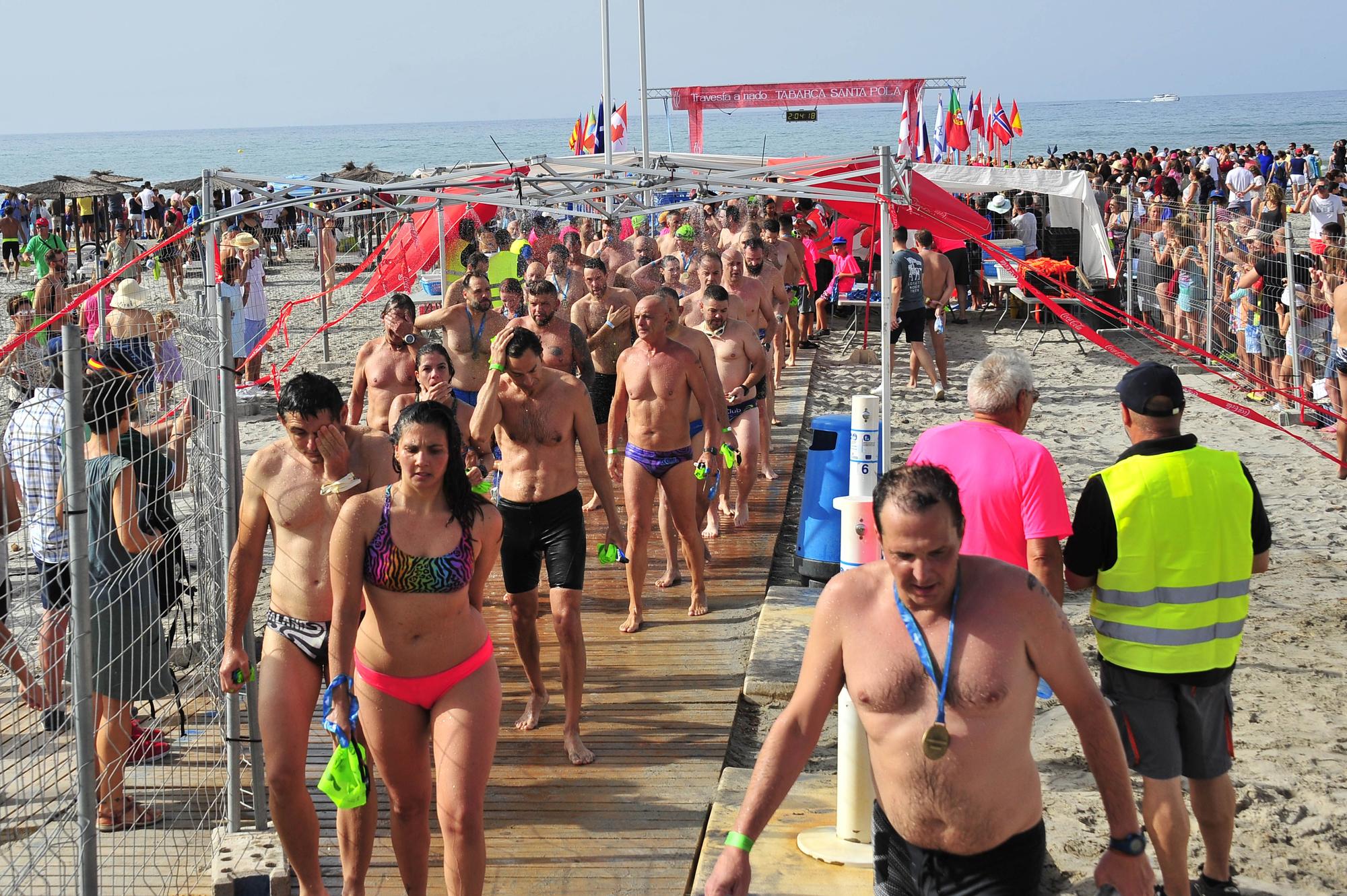 Travesía a nado Tabarca-Santa Pola.