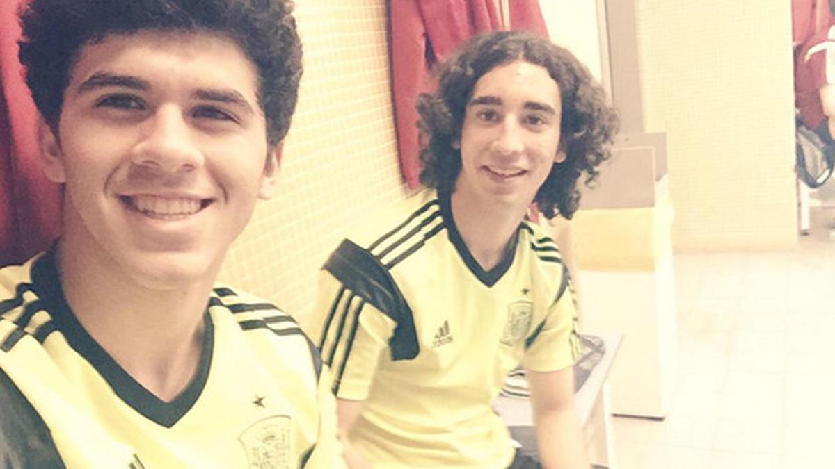 Carles Aleñà y Marc Cucurella son dos de los fijos en todas las convocatorias de la sub'17