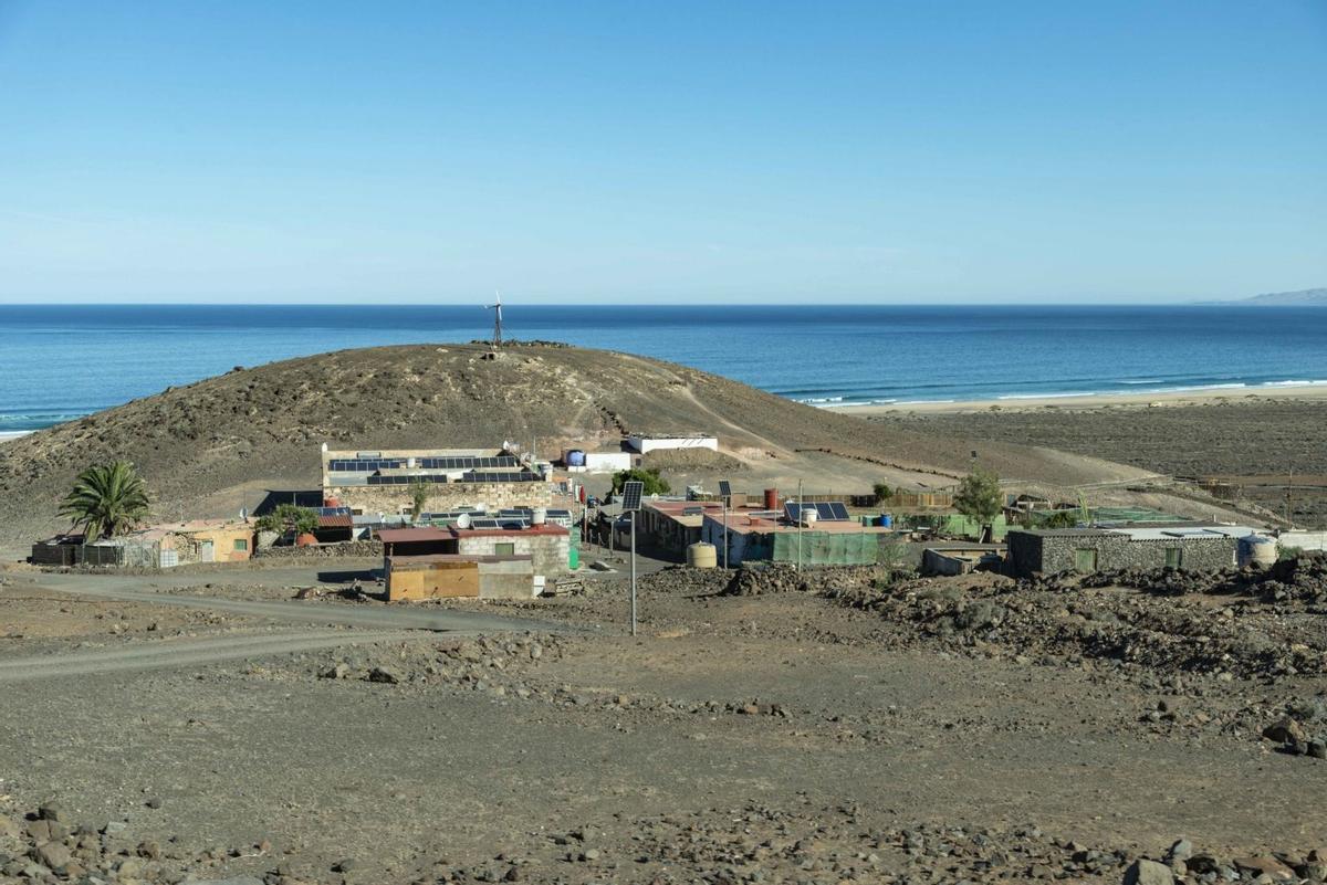 Poblado de Cofete, en el sur de la isla.