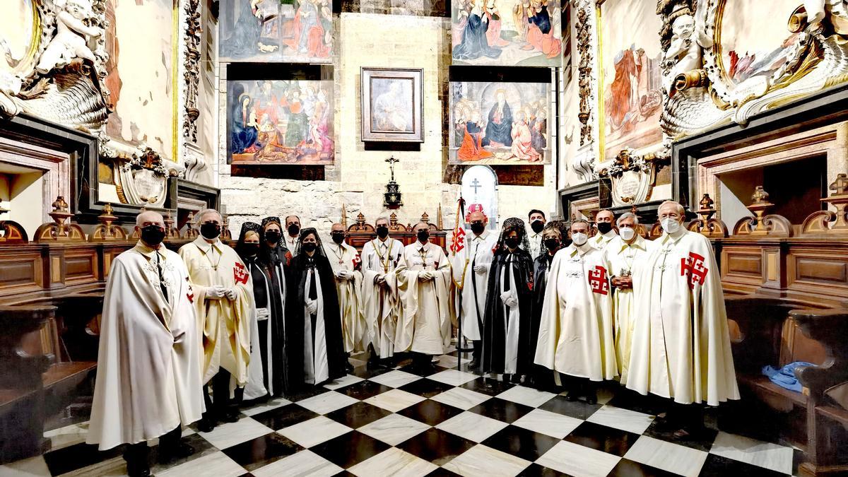 Miembros de la Orden del Santo Sepulcro de Jerusalén en València.