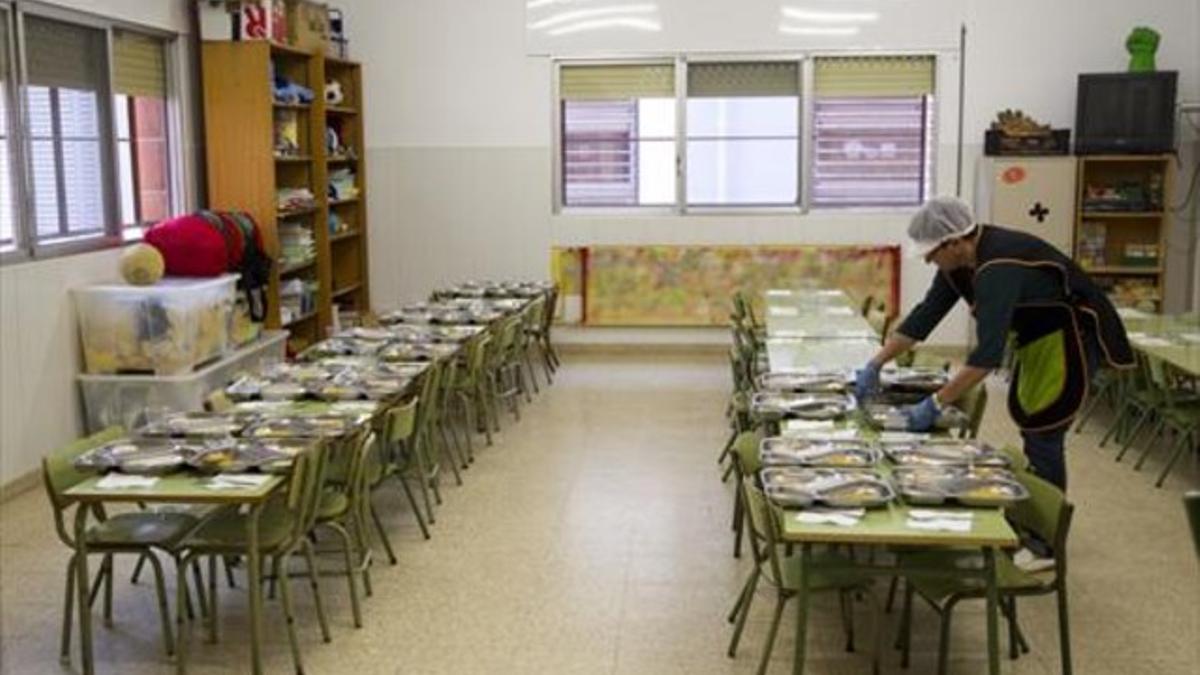 Comedor del centro de educación infantil y primaria Josep Boada de Barcelona.