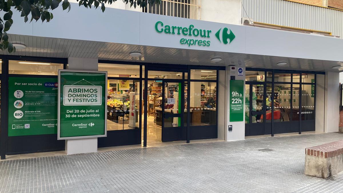 Fachada de Carrefour Express.