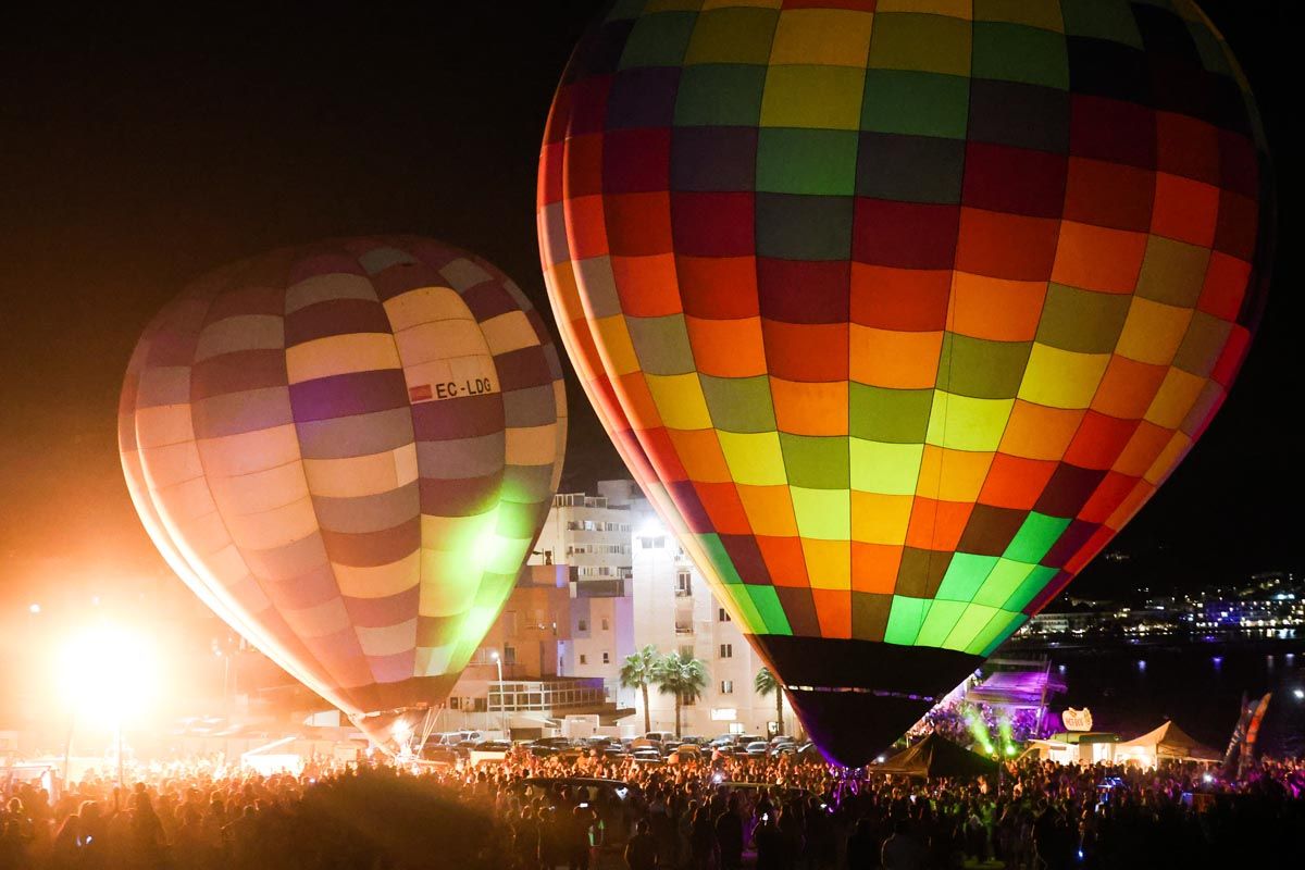 Todas las imágenes del festival de globos aerostáticos en Ibiza