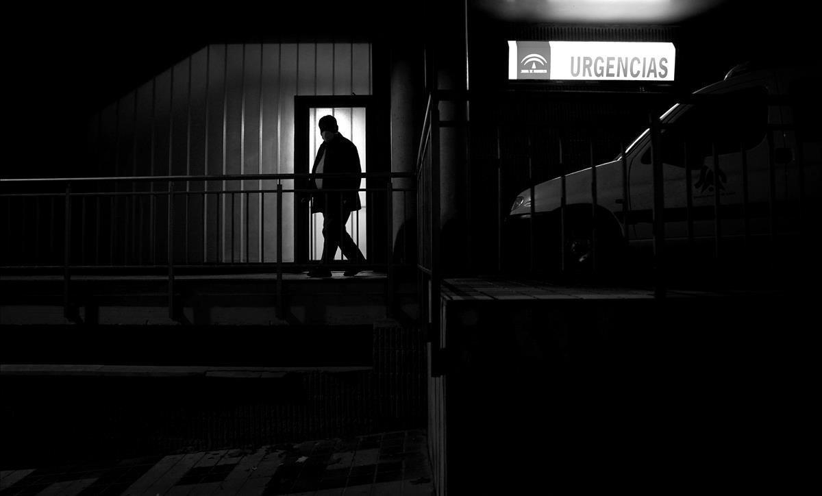 La noche en el Centro de Salud de Villanueva del Arzobispo (Jaén).