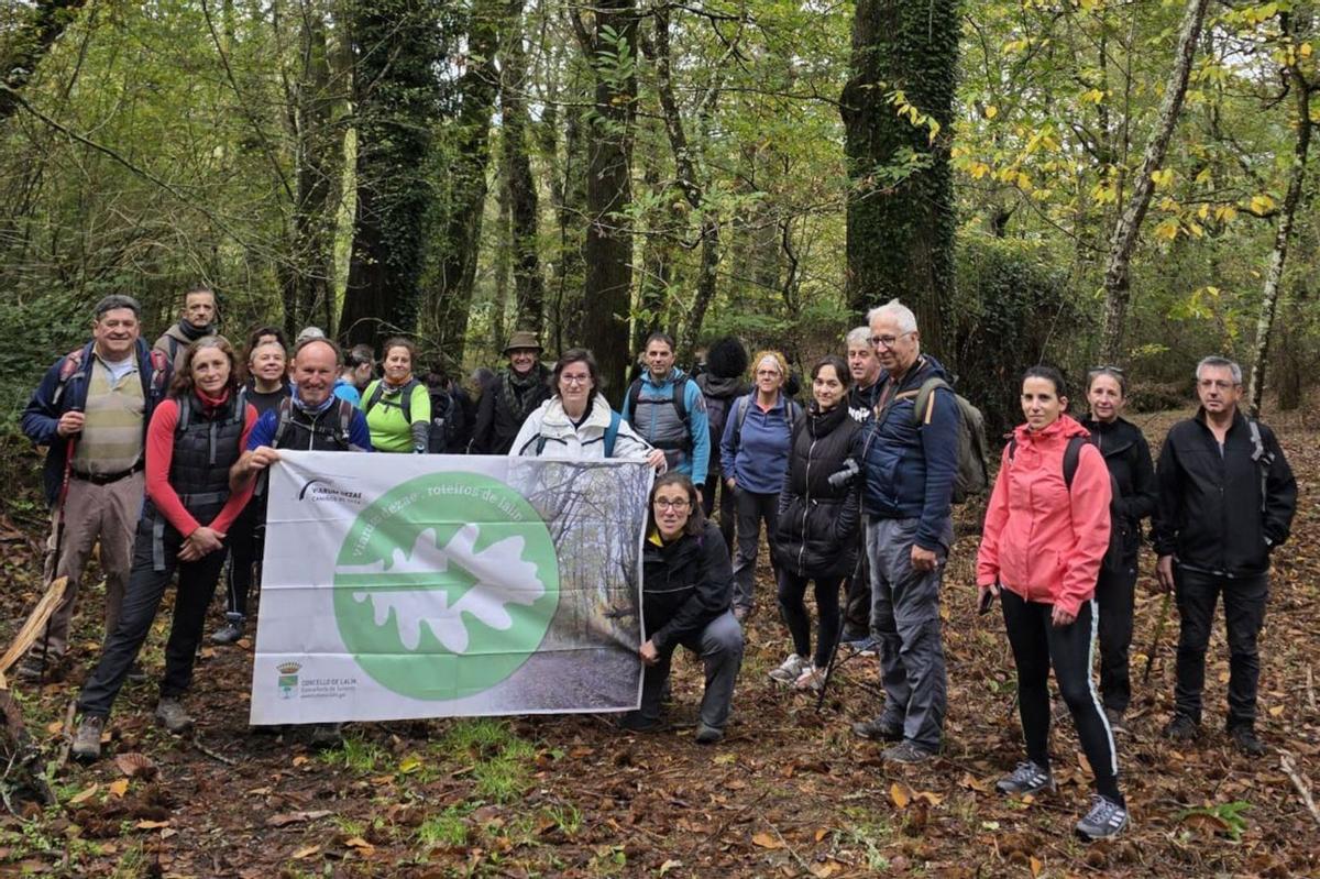 Participantes no roteiro de Lalín.
