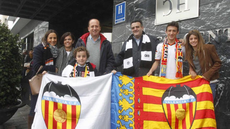 Gonzalo y su familia vio al Valencia en Córdoba.