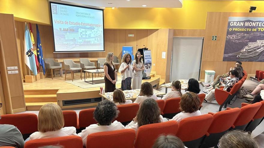 Jornada internacional de estomaterapia en Montecelo con futuros enfermeros de Portugal